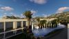 Moderne Luxus-Designer-Villa mit Dachterrasse in einem Neubau-Resort in Bahceli - Resort
