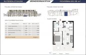 Moderne Luxus Designer-Neubau-Erdgeschosswohnung mit Terrasse, Aufzug und Panorama-Meerblick in Pula - Grundriss