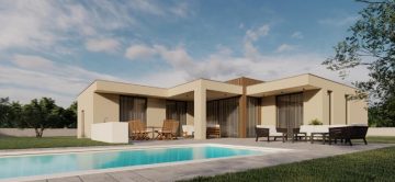 1.500 m² großes Baugrundstück mit Baugenehmigung für eine moderne Bungalow-Villa mit Swimmingpool in Umag, 52470 Umag (Kroatien), Wohngrundstück zum Kauf