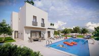 Moderne Luxus Designer-Villa mit Swimmingpool, Dachterrasse und unverbaubarem Meerblick ruhiger Lage von Vodice - Visualisierung