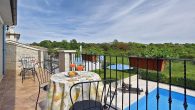 Luxuriöse Stein-Villa mit Swimmingpool und Meerblick in Medulin - Außenbereich