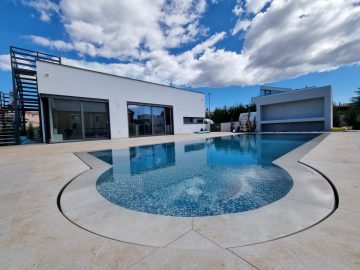 Moderne Neubau Luxus Designer-Bungalow Mit Swimmingpool, Dachterrasse Und Meerblick In Fažana, 52212 Fažana (Kroatien), Bungalow