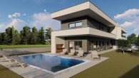 Moderne Luxus Designer-Villa mit Swimmingpool in zentraler und zugleich ruhiger Lage von Marčana - Visualisierung
