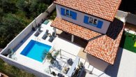 Moderne Luxus-Villa mit unverbaubarem Meerblick und Swimmingpool in Ližnjan - Außenbereich