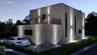 Luxuriöse moderne Designer-Neubau-Villa mit Swimmingpool in Svetvinčenat - Visualisierung